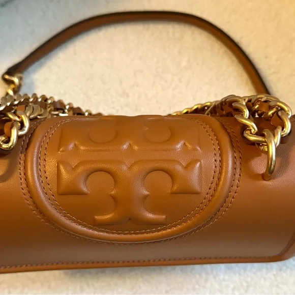 Tory Burch Small Fleming Tan Leather Bag - Picture 6 of 7